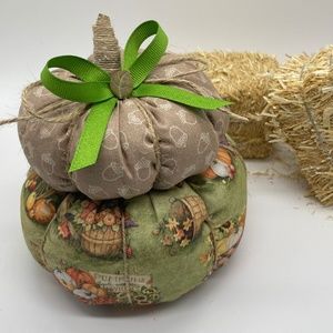 Fabric Stuffed Pumpkins / Fall Decor / Halloween Decor / Pumpkin Decor